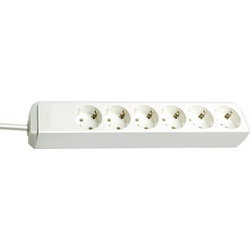Brennenstuhl Eco-Line 6 Έξοδος (οι) εναλλασσόμενου ρεύματος Λευκός (Άσπρος) 1,5 m