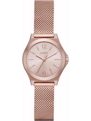 DKNY Parsons Γυναικείο Ρολόι με Ροζ Χρυσό Μεταλλικό Μπρασελέ NY2489