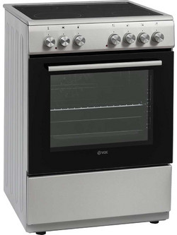 Vox Electronics CHT6205IX Κουζίνα Ηλεκτρική 69lt με Κεραμικές Εστίες 60cm