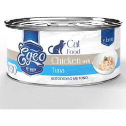 Egeo Pet Food Adult with Chicken & Tuna in Broth 70gr
