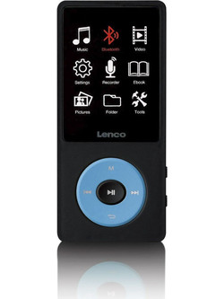 Lenco Xemio 860 MP4 Player 4GB με Οθόνη 1.8" & Ραδιόφωνο Μπλε