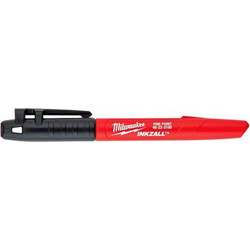 Milwaukee Μαρκαδόρος Λεπτής Μύτης 1mm Μαύρος 48223100