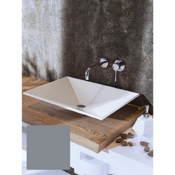 Sanitec Prisma 280 Επικαθήμενος Νιπτήρας Μπάνιου 56.5x39.5x12cm Γκρι 152-280CEMENT