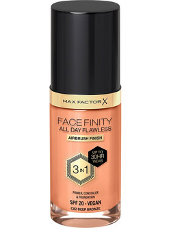Max Factor Facefinity All Day Flawless 3 In 1 82 Deep Bronze Liquid Foundation 30ml