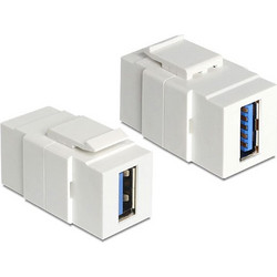 POWERTECH USB 3.0 adapter CAB-N152 για patch panel σε λευκό χρώμα - CAB-N152