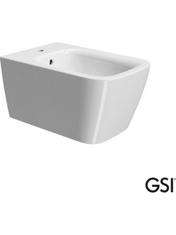 Μπιντέ Κρεμαστό Πορσελάνης GSI Nubes Swirlflush 52 εκ. 9665-300 Λευκό