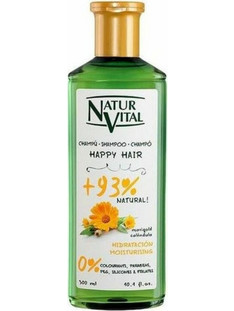 Natur Vital Happy Hair Natural Moisturising Φυτικό Σαμπουάν 300ml