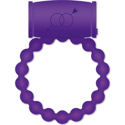 Casual Love Ring 25 Ελαστικό Δαχτυλίδι Πέους Σιλικόνης με Δόνηση Μωβ