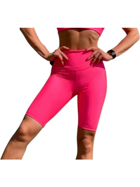 Lismina Biker Leggings Γυναικείο Κολάν Neon Ροζ 999