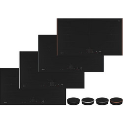 Neff T69YYV4C0 Deep Black Twist Pad Flex Επαγωγική Εστία Αυτόνομη με Λειτουργία Κλειδώματος 83.4x52.7cm