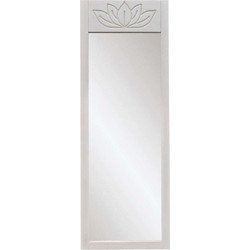 Καθρέπτης Δαπέδου Lotus 552NOS2352 55x2x155cm White Aberto Design Ξύλο,Γυαλί