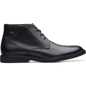 Clarks Atticus Ανδρικά Μποτάκια Δερμάτινα Μαύρα Αδιάβροχα 26161365