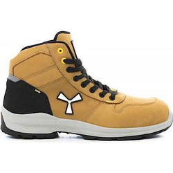 Payper Get Force Yellow Mid Μποτάκια Ασφαλείας S3 Αδιάβροχα Μπεζ