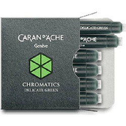 Caran D' Ache Αμπούλες Μελάνης Για Πένα Chromatics Delicate Green 6 Τεμ