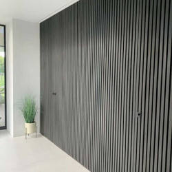 Επένδυση Τοίχου Cladding WPC 2,5x22x290cm Γκρι Σκούρο 3D Πηχάκι