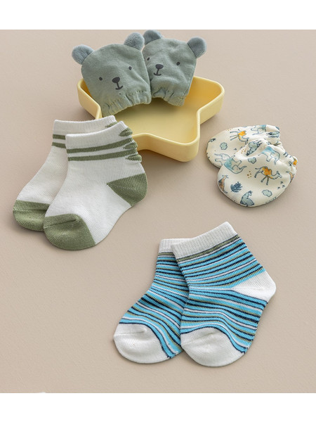 Palamaiki Σετ Καλτσάκια - γαντάκια New Baby NB0144 BOY
