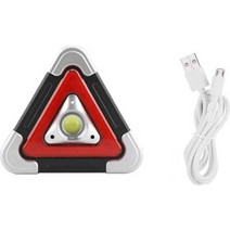 Επαναφορτιζόμενος Φακός Εργασίας - Φωτιστικό Ασφαλείας - Powerbank - COB LED 500 Lumens - Τρίγωνο Αυτοκινήτου ARRANGO AT79894 Ασημί