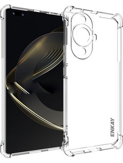Θήκη Huawei Nova 11 Pro ENKAY Enkay Silicone Sockproof Anti-Slip Transparent Πλάτη TPU