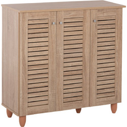 HomeMarkt Παπουτσοθήκη Ξύλινη Sonoma Μ87xΠ32xΥ88cm HM9609.02