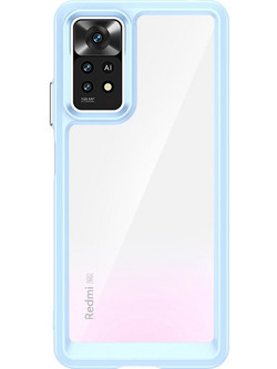 Outer Space Case for Xiaomi Poco X5 5G / Redmi Note 12 5G cover with a flexible frame blue