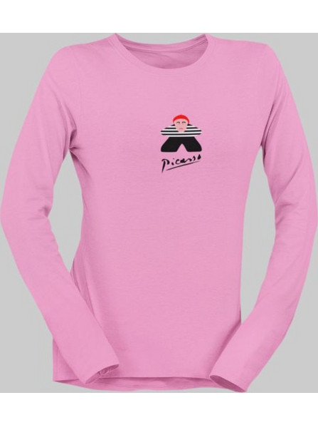 Picasso Meeple μακρυμάνικο W T-shirt - ORCHID PINK
