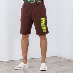 Huf Shake Fleece Deep Mahogany Αθλητική Ανδρική Βερμούδα Μπορντό PT00160