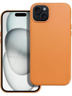 Θήκη κινητού Forcell Leather Mag Cover Compatible with MagSafe for iPhone 15 Plus Orange