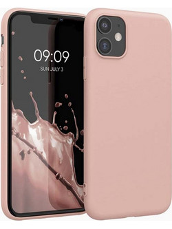 Back Cover Θήκη Λεπτής Σιλικόνης Matte για iPhone 11 Καφέ