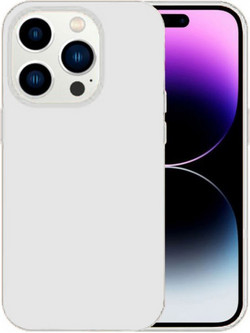 Θήκη Rubber Ενισχυμένης Σιλικόνης για iPhone 15 Pro Λευκό