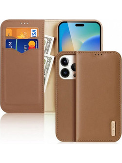 Dux Ducis Hivo Leather Wallet Brown (iPhone 14 Pro Max)