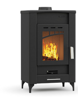 Thermogatz GS 16 Black Ατσάλινη Ξυλόσομπα Καλοριφέρ 16kW
