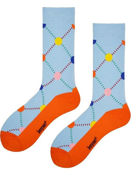 Benyson Unisex Κάλτσες από Οργανικό Βαμβάκι σε σχέδιο ρόμβοι, BENY-066 - BENYSON
