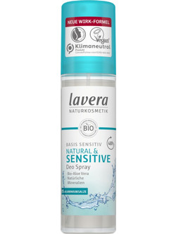 Lavera Basis Sensitive Φυσικό Αποσμητικό Spray 24h Χωρίς Αλουμίνιο 75ml