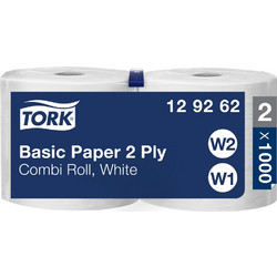 Ρολό Centrefeed Λευκό 2φυλλο 340m 2 Ρολά Tork Basic Paper 129262