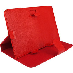 Folding Leather Case Cover for 7'' Android Tablet Red