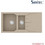 Sanitec Ultra Granite 802 Επικαθήμενος Νεροχύτης Γρανίτη Αντιστρεφόμενος Ματ Sabbia 100x50cm