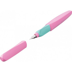 Pelikan Fountain pen Twist P457 Sweet Lilac dynamic open - Λιλά