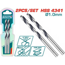 TOTAL ΕΠΑΓΓ. ΤΡΥΠΑΝΙ HSS DIN4341 1mm 2τεμ (TAC1200014)