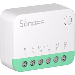 SONOFF smart διακόπτης MINIR4M, 2 κανάλια, Wi-Fi, 10A, λευκός