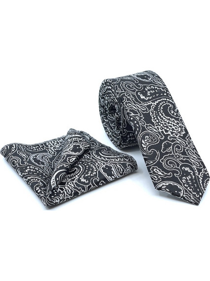 LEGEND TIE MICRO WITH HANDKERCHIEF 6.5CM