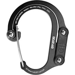 Carabiner Στήριξης Εξοπλισμού GearAid Heroclip M - Μαύρο