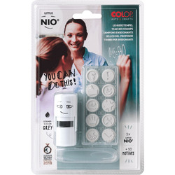 Little NIO Stamp TEACHER - English Stamp Μικρή Σφραγίδα με 10 Διαφορετικά Μηνύματα Επιβράβευσης Colop NIL006