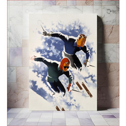 Πίνακας, Jantzen (1947) vintage ski sport poster by Joseph Binder