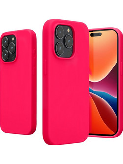 Θήκη Apple iPhone 15 Pro Max - KWmobile Soft Flexible Rubber Cover Σιλικόνης - Neon Pink (61956.77)