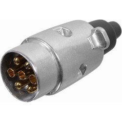Αρσενική Μεταλλική Πρίζα Κοτσαδόρου 12V-24V με 7 Επαφές