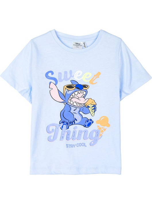 Παιδικό T-shirts Κοντομάνικο Lilo - Stitch Γαλάζιο Χρώμα