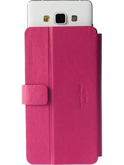 KRUSELL MALMO SLIDE ΘΗΚΗ UNIVERSAL LEATHER FLIPWALLET 4XL PINK