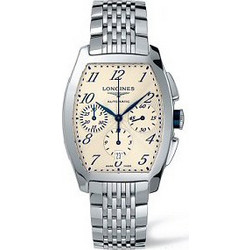 Longines Γυναικείο Ρολόι Χρονογράφος Αυτόματο με Ασημί Μεταλλικό Μπρασελέ L26434736