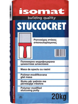 ISOMAT STUCCOCRET 20kg - Λευκός ρητινούχος στόκος σπατουλαρίσματος