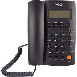 OHO-03 Ενσύρματο Τηλέφωνο με Ανοιχτή Ακρόαση Μαύρο